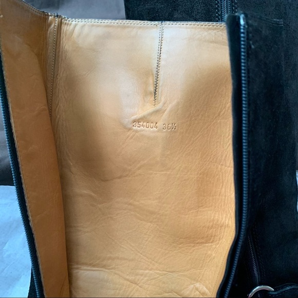 GUCCI Horsebit Accent Black Suede Riding Boots Excellent condition💝 - Picture 9 of 11
